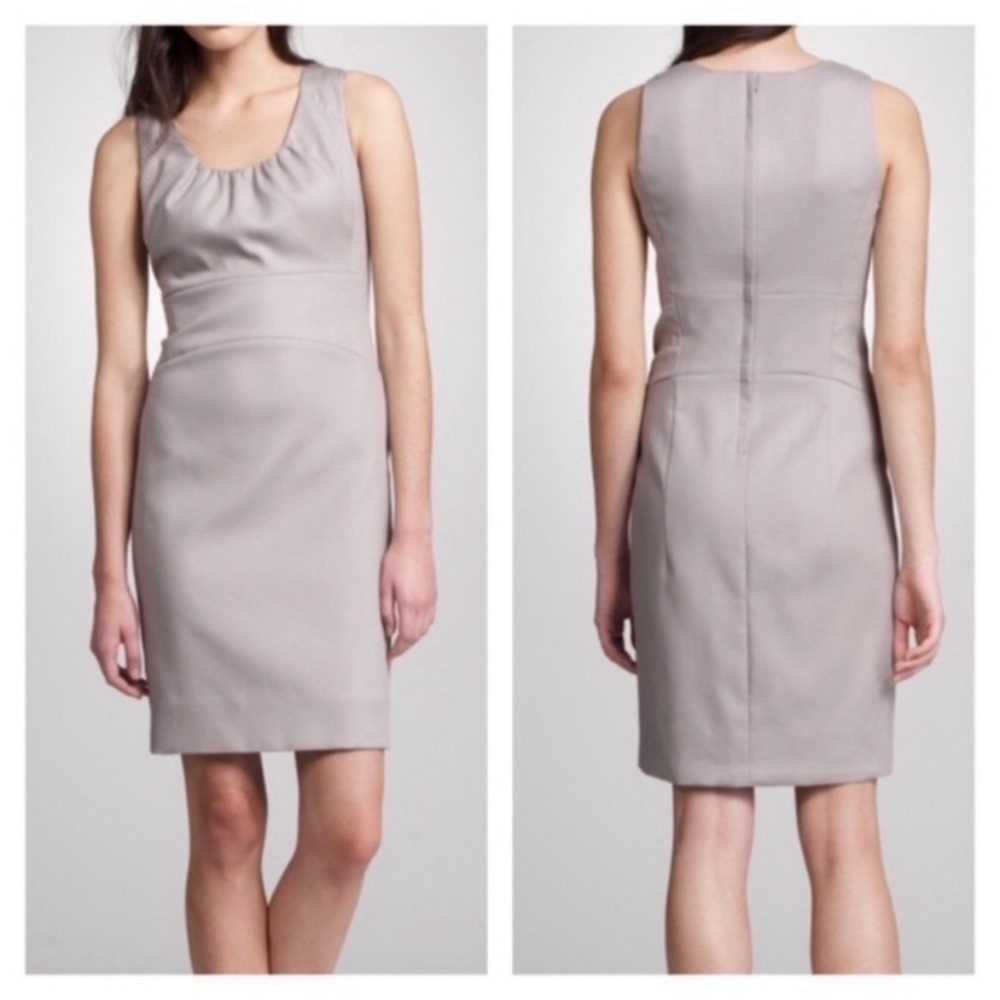 J.Crew Allura Superfine Cotton Shift Dress Gray Sleeveless Lined Classic 12 - Picture 10 of 10